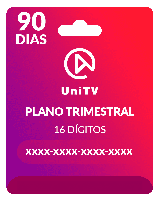 Cartão UniTV 90 dias